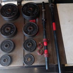 102 1/2 Lbs. Dan Laurie Weight Set