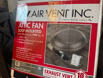 1320 CFM Weatherwood Power Roof Mount Attic Ventilator