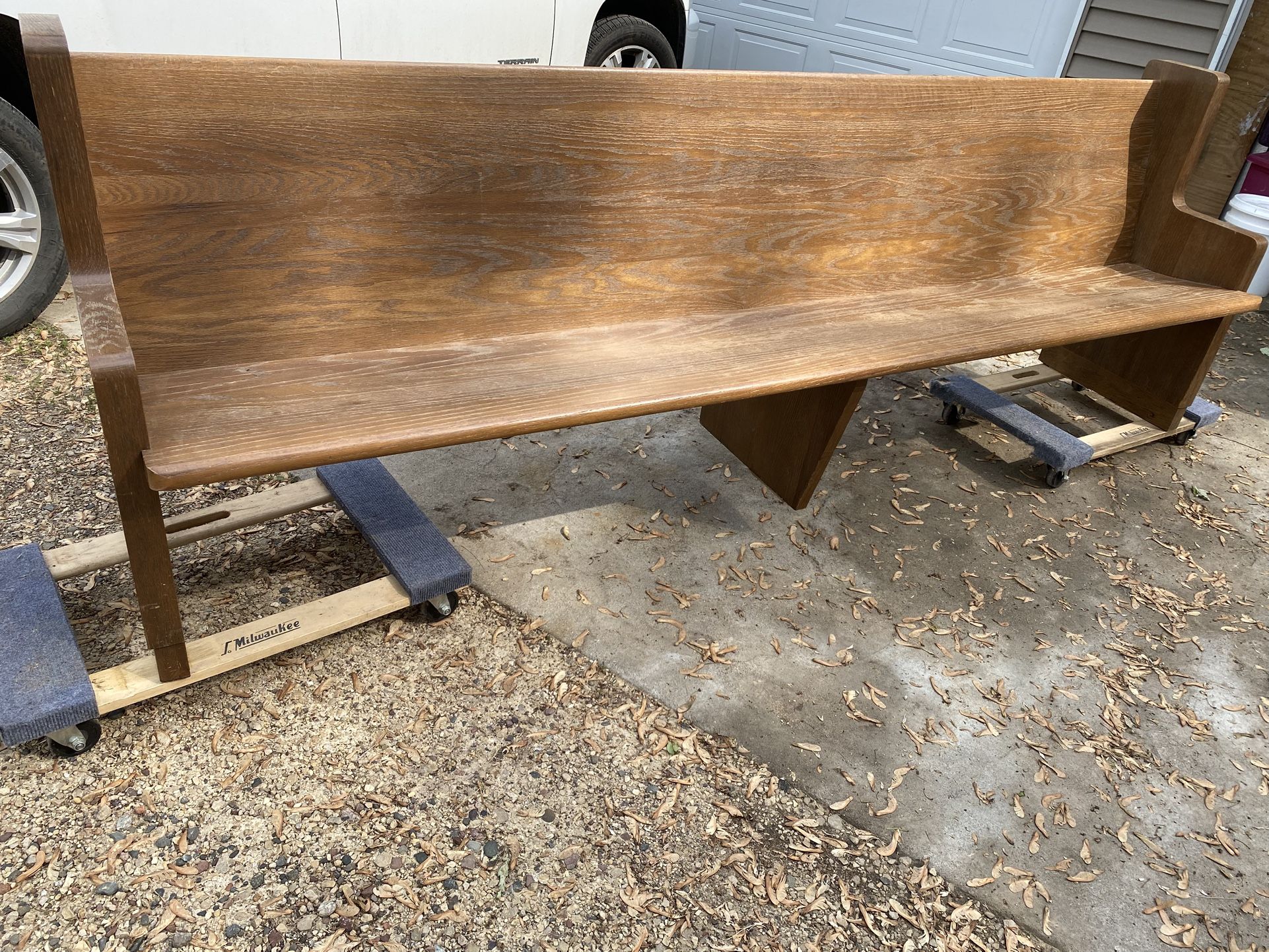 8.5 Foot Vintage Church Pew