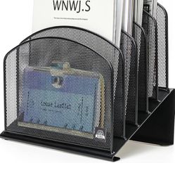 Desk File Organizer Inclined  - 5 Sections 
