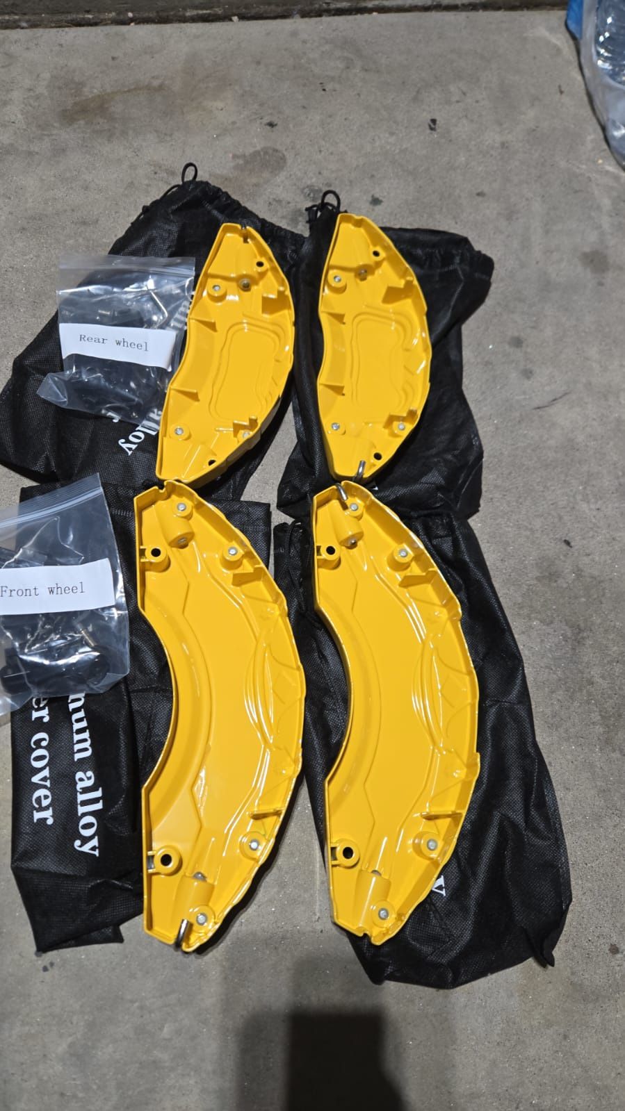 YOUNZJ Caliper Covers Compatible for Toyota Camry 2019-2024 RAV4 2020-2024 17 in 18 in Wheel Hub fit for Front and Rear Car Brake Caliper Cover Set of