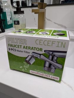 Water-Filter for Sink-Faucet Extender-Aerator - 9pcs Cartridges Reduce Chlorine for Bathroom