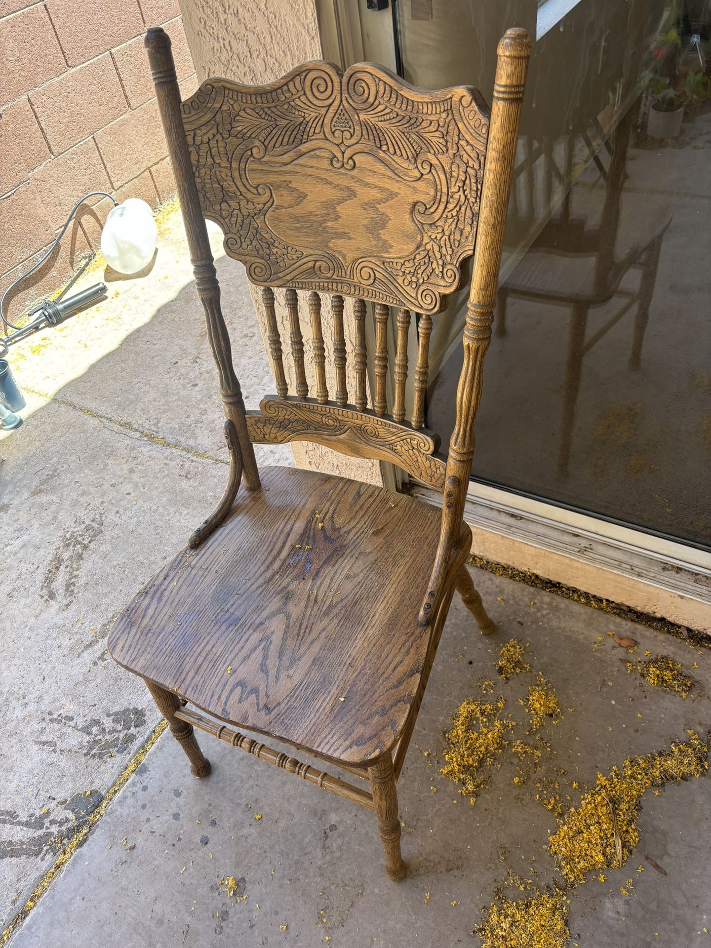 Brown Wooden Dining Chair
