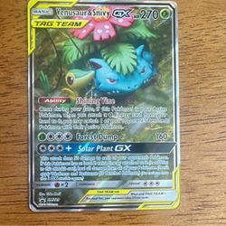 Venusaur & Snivy GX Tag Team SM229 Pokemon Card