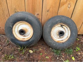 2 zero turn lawnmower used tires for $25 for both