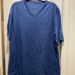 Blue Faded Glory v-neck t-shirt Size 2XL