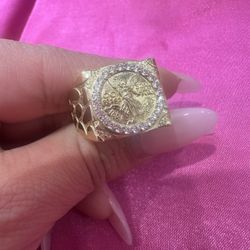 14k Centenario Inspired Ring