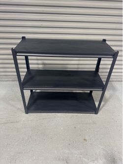 Heavy Duty 3-Tier Steel Storage Shelving Unit - 36"H