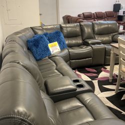 GORGEOUS GRAY MADRID SECTIONAL SOFA!$1449 WITH 5 YEAR WARRANTY!*SAME DAY DELIVERY*NO CREDIT NEEDED*EASY FINANCING*HUGE SALE*