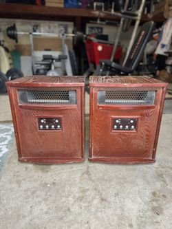 Pair of LifeSmart Electric Infrared Heaters - 1500W