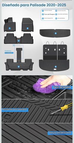 Hyundai Palisade 2020-2025 Floor Mats Full Set