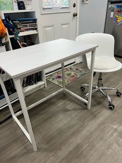 Desk and chair