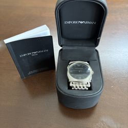 Emporio Armani Stainless Steel Watch New 