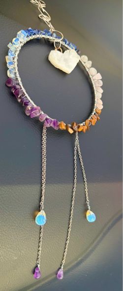 Natural stone suncatcher