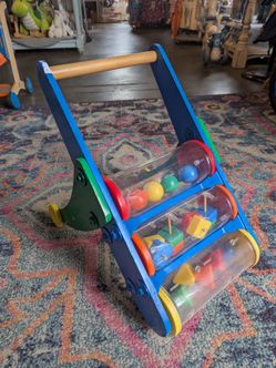 Melissa and Doug Push n Pop wood wooden walker