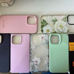 6 iPhone 14 Pro Max cases + 2 privacy screen protectors