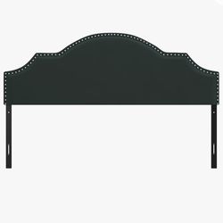 Used green tufted headboard/no screws