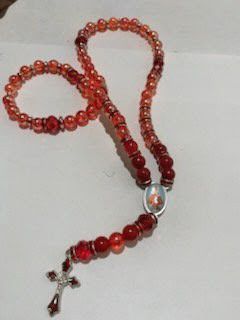 Homemade traditional rosary