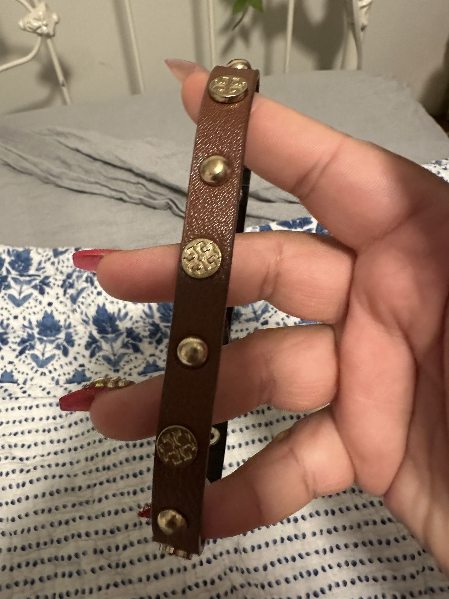 Tory Burch Leather Wrap Bracelet