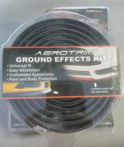 Illusions Inc. Aerotrim Ground Effects Kit - Black/Red 8.5 Feet