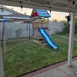 Swing and slide set