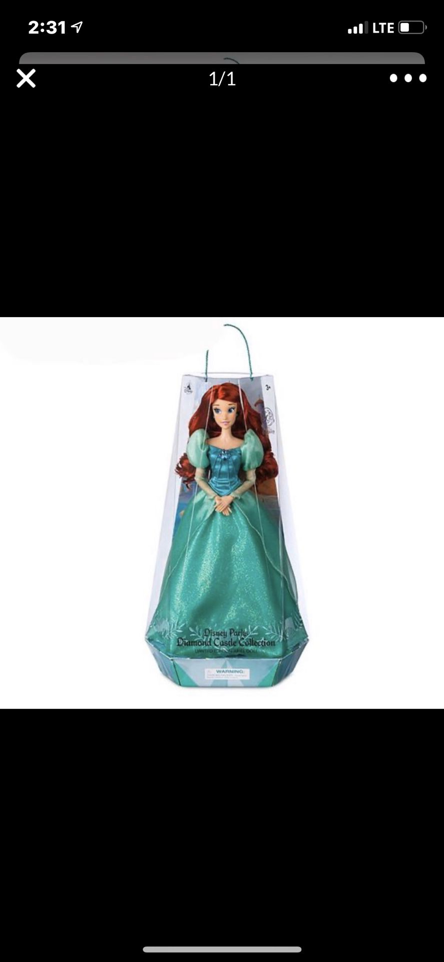 Ariel Princess diamond collection doll