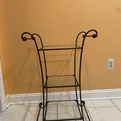 Wrought Iron Side Table 