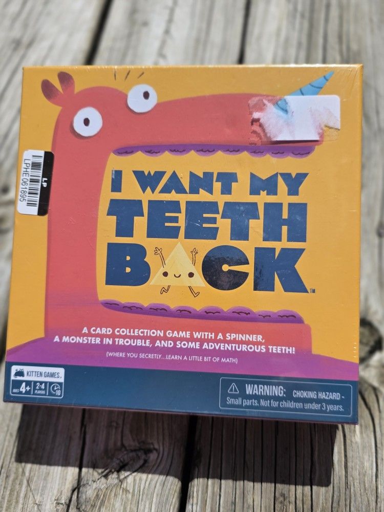 I Want My Teeth Back Board Game, Ages 4+