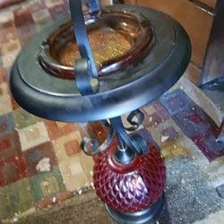 Mid-century Chair With Mid-century Ashtray