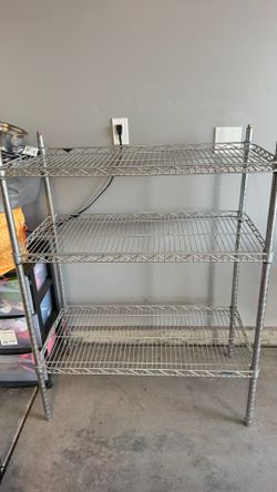3 tier metal shelf
