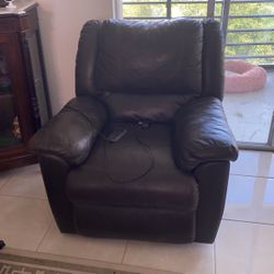 Leather Recliner With Massage