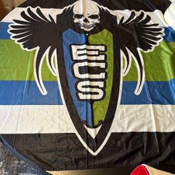 Emerald CIty Supporters Seattle Sounder Soccer Flag