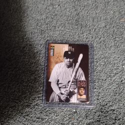 Baseball 1996 Upper Deck Babe Ruth Card.  Cash Porch Pickup Redmond 