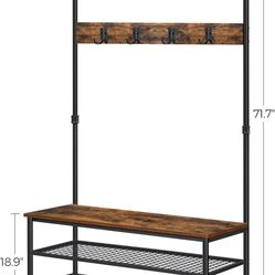 Entry Bench + shoe Rack 
