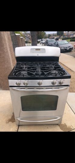 GE stainless steel stove