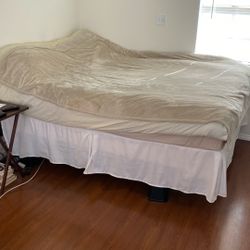 Queen Sized Bed And Box Spring