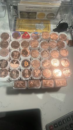 20oz Random copper collectible rounds .999 fine full tube