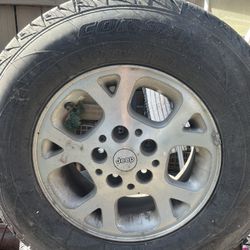 Jeep  Rims With Tires 245/70r16 $500 OBO 