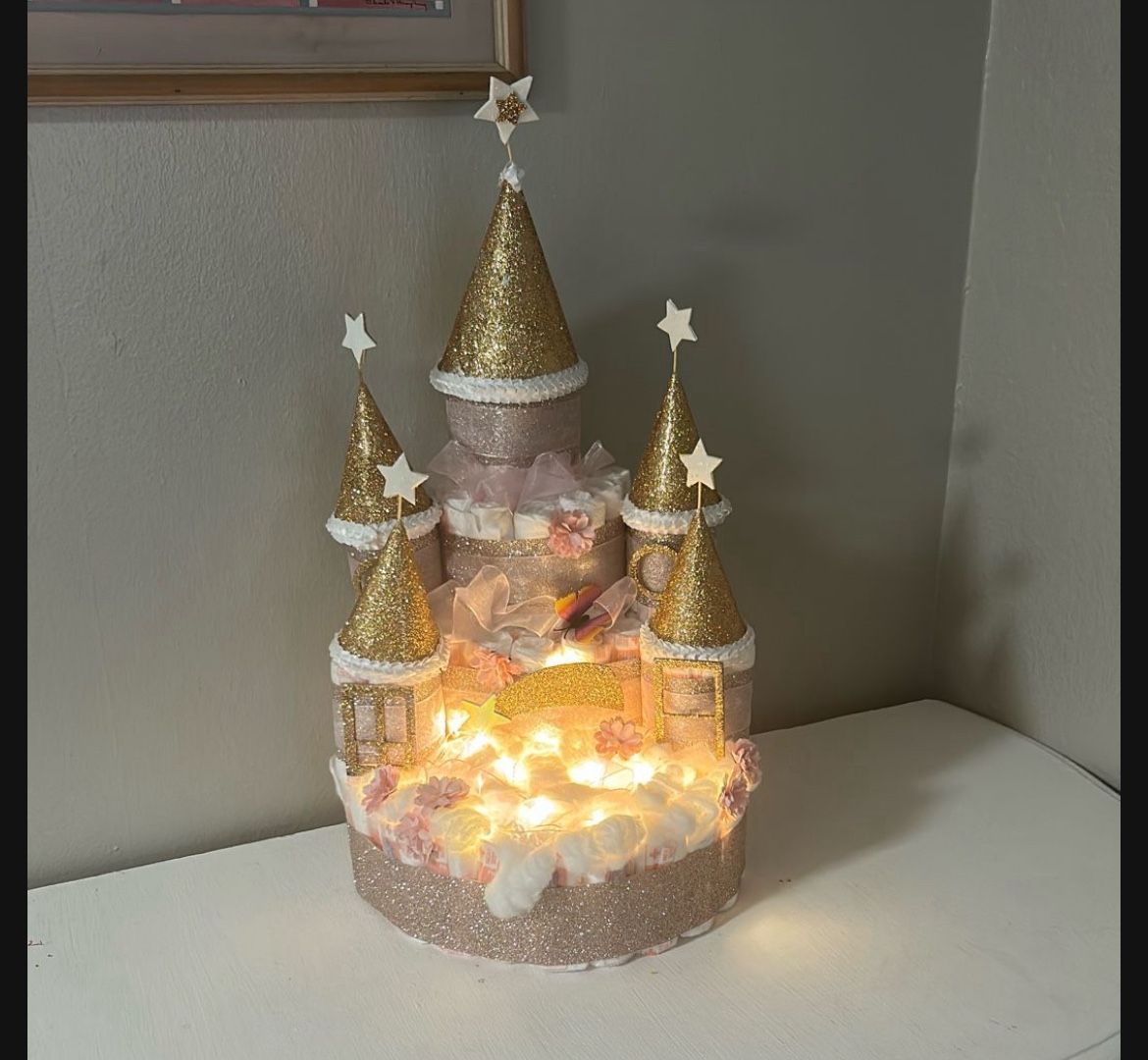 Princess Diaper Cake 