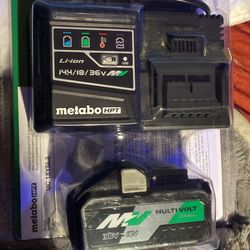 Metabo HPT MultiVolt 14.4V-18V Rapid Charger - 36v / 18v 4Ah Battery Kit