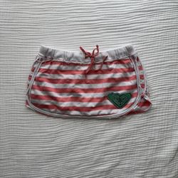Roxy Y2K Vintage Distressed Mini Skirt