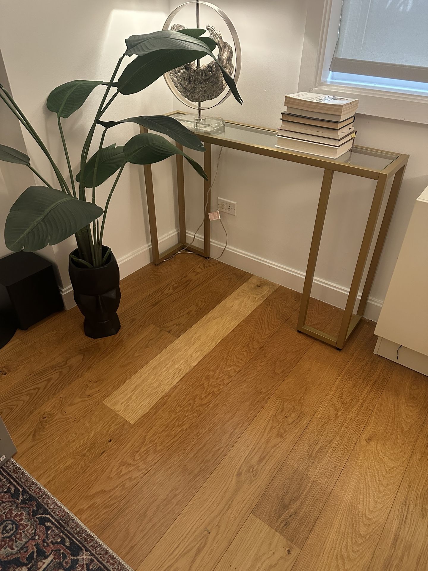 Console Table (Gold and Glass)