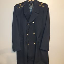 Vintage WWII USSR Russian Soviet Navy Rare Admiral Jacket Uniform Coat Overcoat