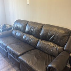 Super Comfy Leather Sofa For Sale 