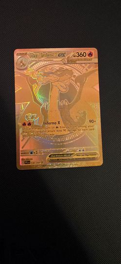 Mega Charizard X ex Gold Holo Pokemon Card