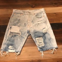 Stiletto x Levi's 501 Custom Dyed and Ripped Up Jeans