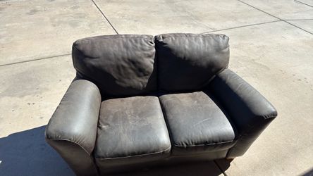 Brown Love Seat