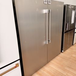 Brand-New Frigidaire Professional Series  FRREFR22 Side-by-Side Column Set with 33 Inch Refrigerator and 33 Inch Freezer in Stainless Steel