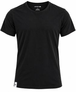 Lacoste Men’s Medium Black Slim Fit Crewneck T-Shirt Cotton Underwear TH3321
