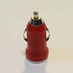 1 Piece Model KZ-006 USB Port Charger Car Cigarette Lighter Adapter Plug Red 12V 1000mA TESTED